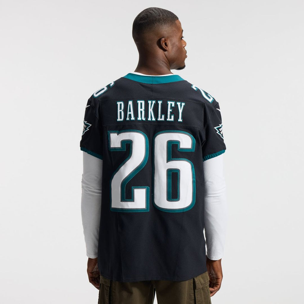 Men's Nike Philadelphia Eagles Saquon Barkley Black Alternate Vapor F.U.S.E. Elite NFL Jersey