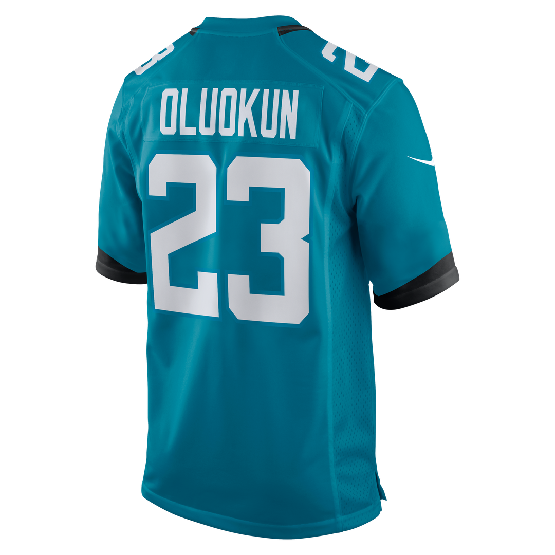 Men's Nike Jacksonville Jaguars Foyesade Oluokun Teal Game Player NFL Jersey