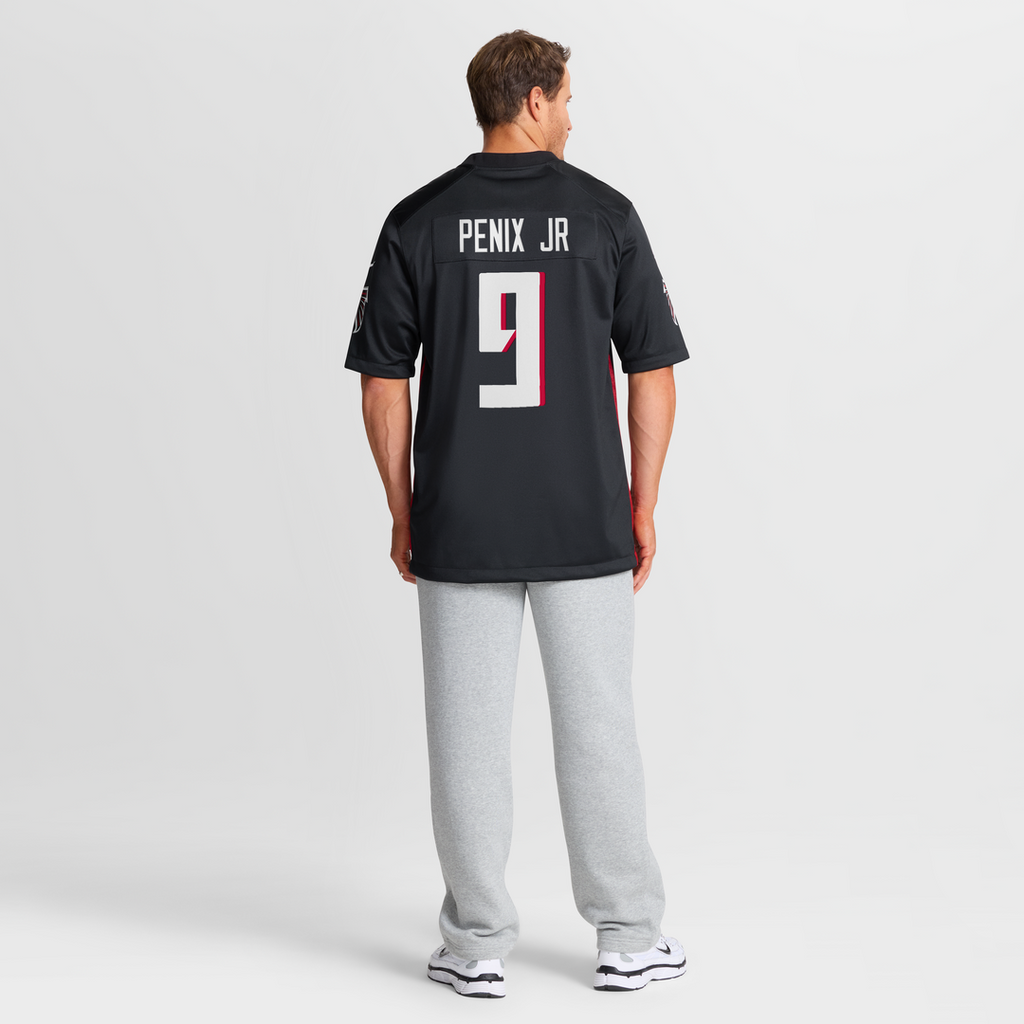 Men's Nike Atlanta Falcons Michael Penix Jr. Black Player Game NFL Jersey
