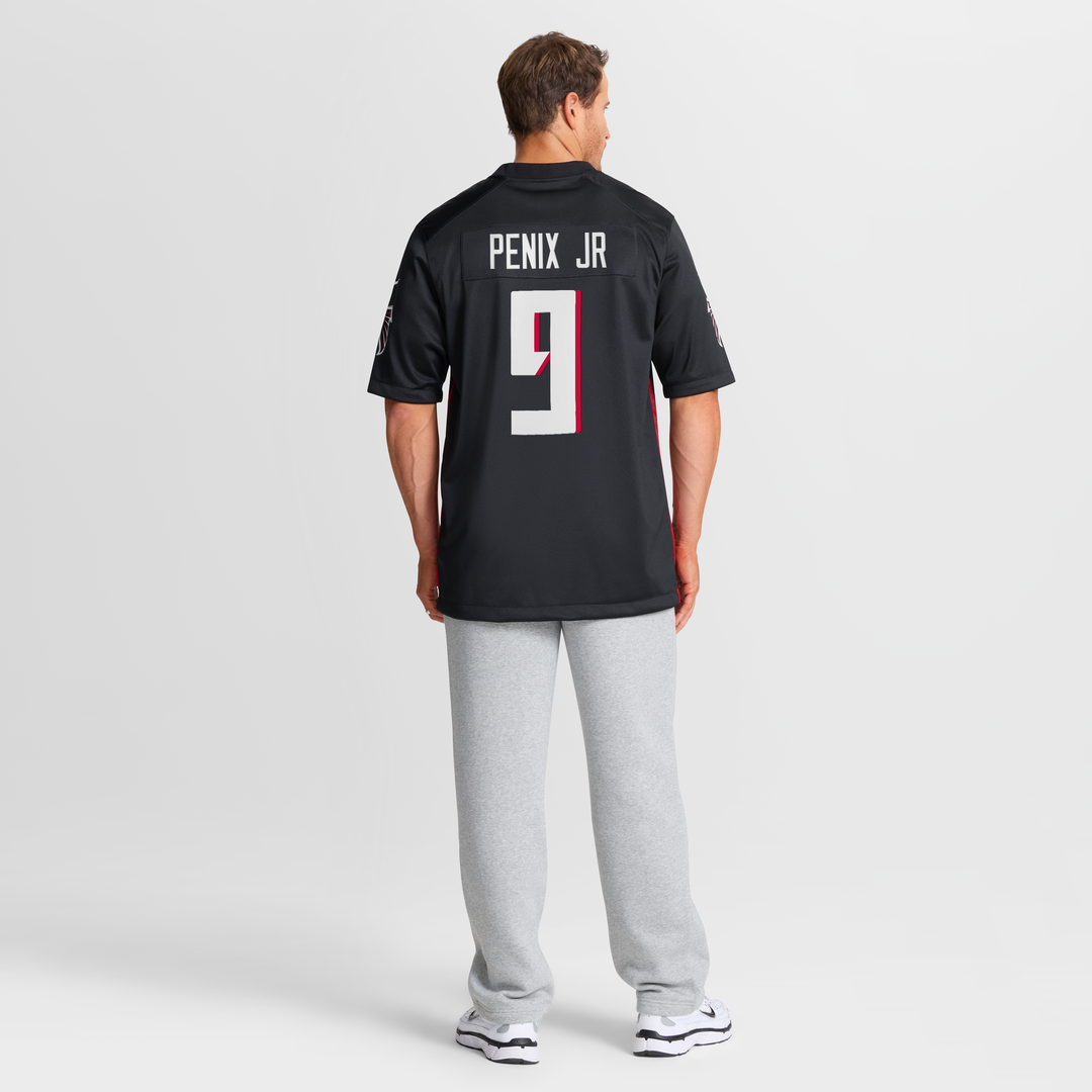 Men's Nike Atlanta Falcons Michael Penix Jr. Black Player Game NFL Jersey
