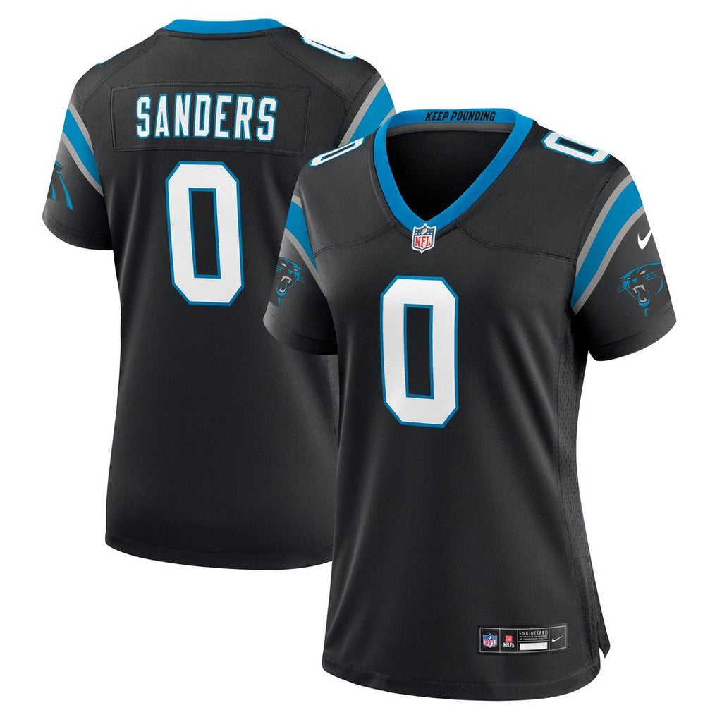 Women's Nike Carolina Panthers Ja'Tavion Sanders Black Game NFL Jersey