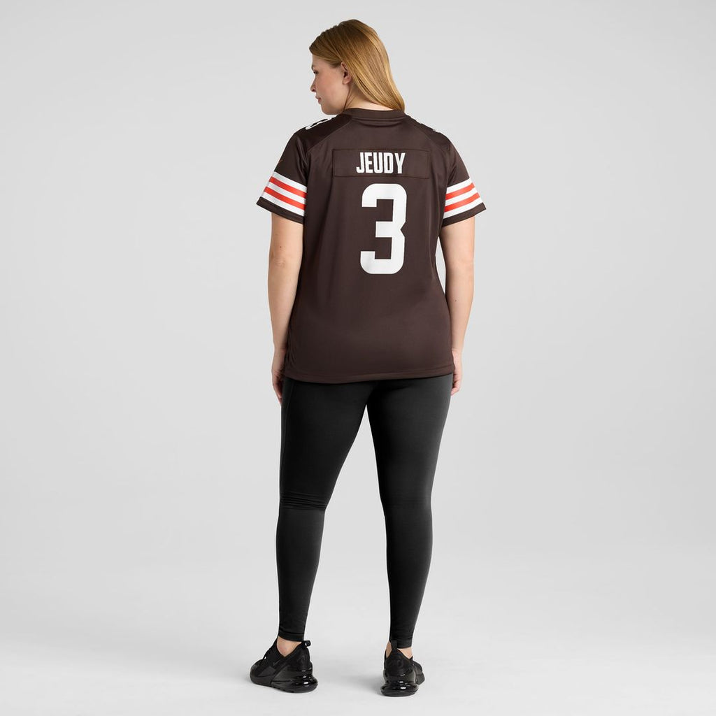 Women's Nike Cleveland Browns Jerry Jeudy Brown Game NFL Jersey