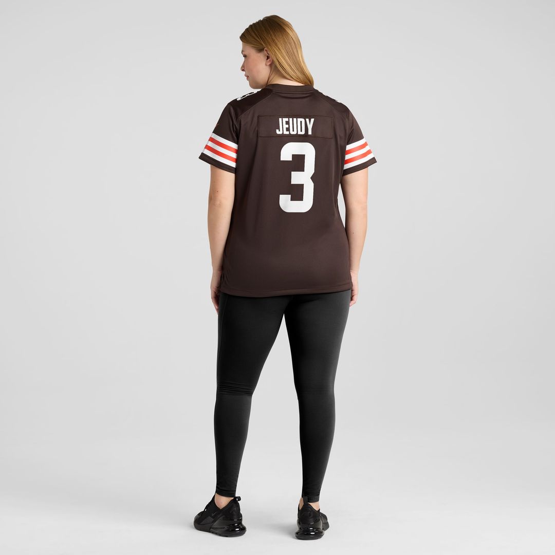 Women's Nike Cleveland Browns Jerry Jeudy Brown Game NFL Jersey
