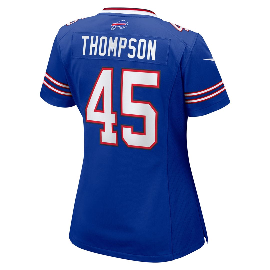 Women's Nike Buffalo Bills Shaq Thompson Royal Team Game NFL Jersey
