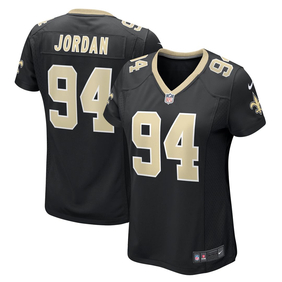 Women's Nike New Orleans Saints Cameron Jordan Black Team Game NFL Jersey