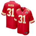 Men's Nike Kansas City Chiefs Jeffrey Bassa Red Team Game NFL Jersey