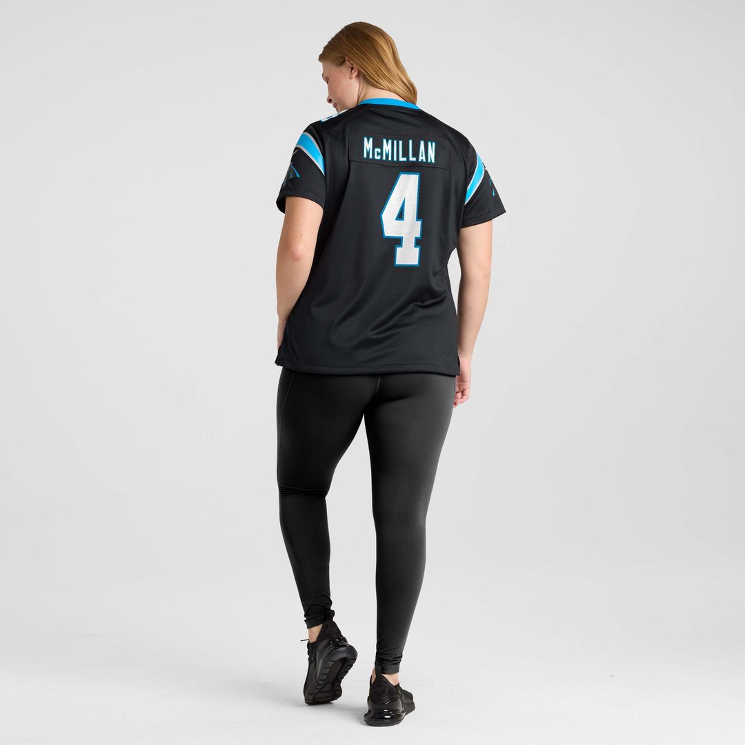 Women's Nike Carolina Panthers Tetairoa McMillan Black Team Game NFL Jersey