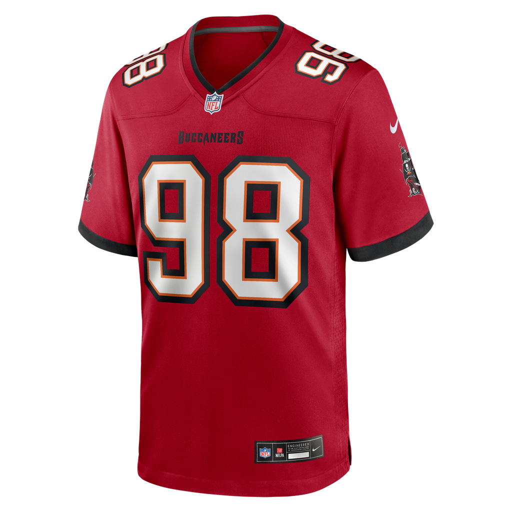 Men's Nike Tampa Bay Buccaneers Anthony Nelson Red Game NFL Jersey