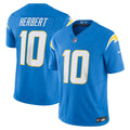 Men's Nike Los Angeles Chargers Justin Herbert Powder Blue Vapor F.U.S.E. Limited NFL Jersey