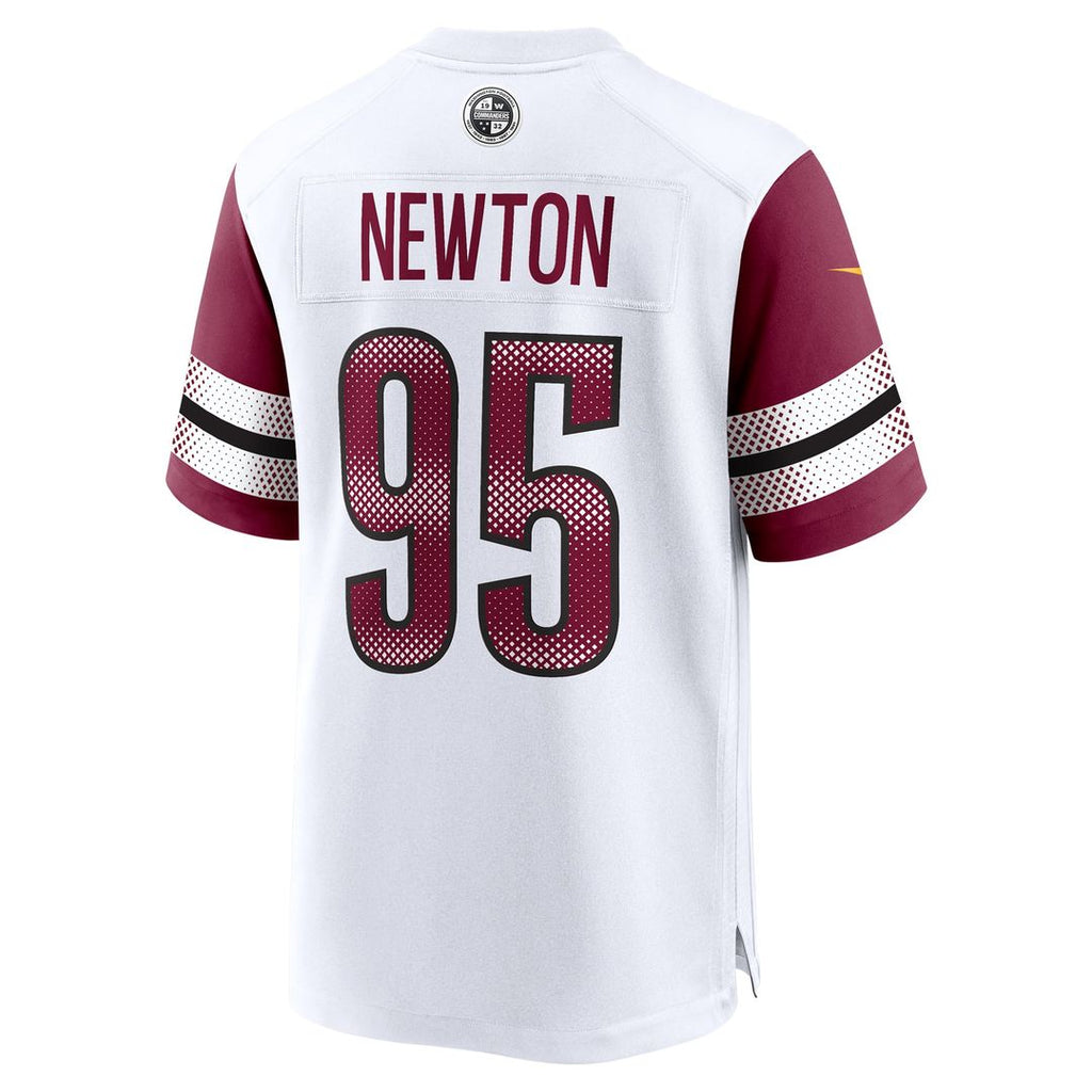 Men's Nike Washington Commanders Jer'Zhan Newton White Game NFL Jersey