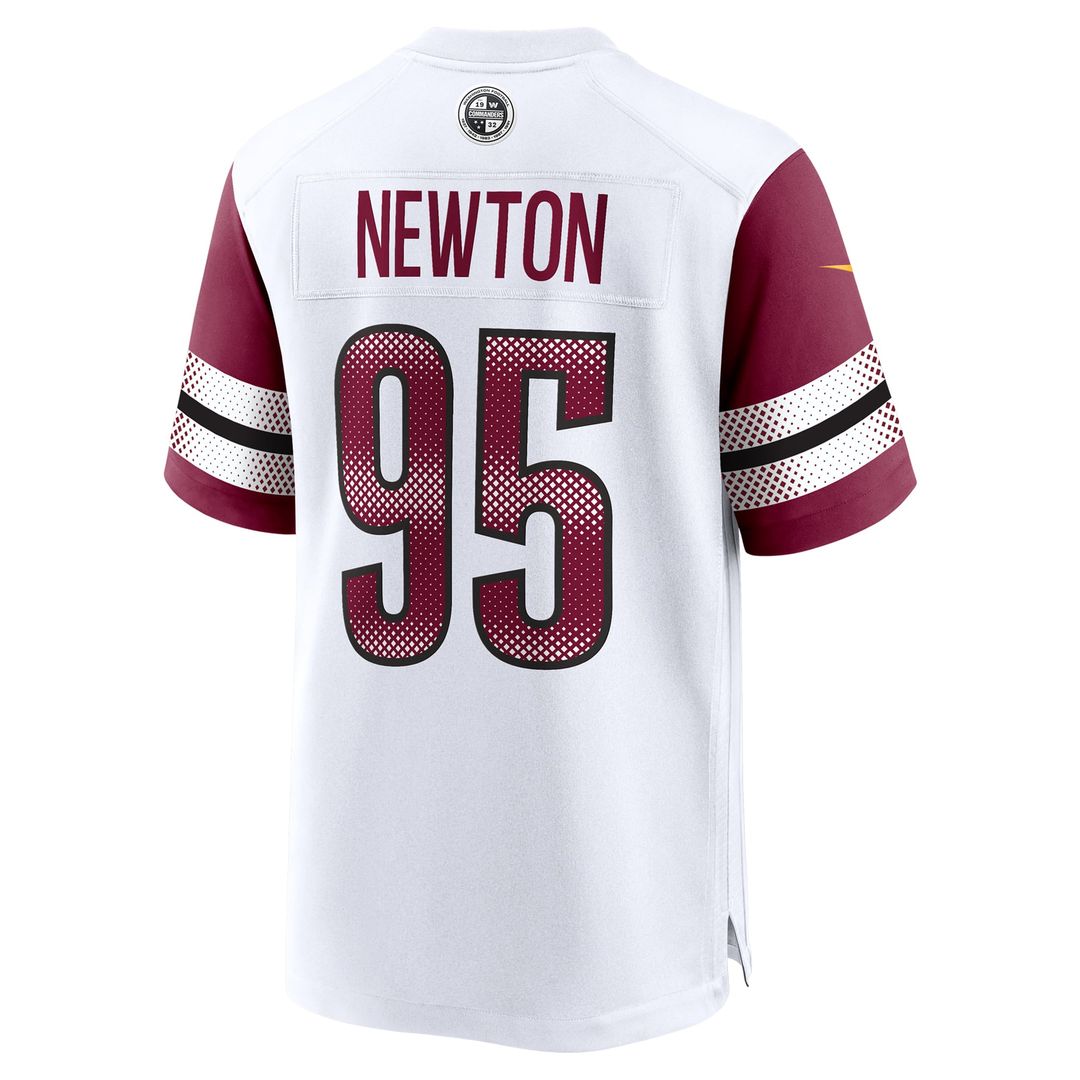 Men's Nike Washington Commanders Jer'Zhan Newton White Game NFL Jersey