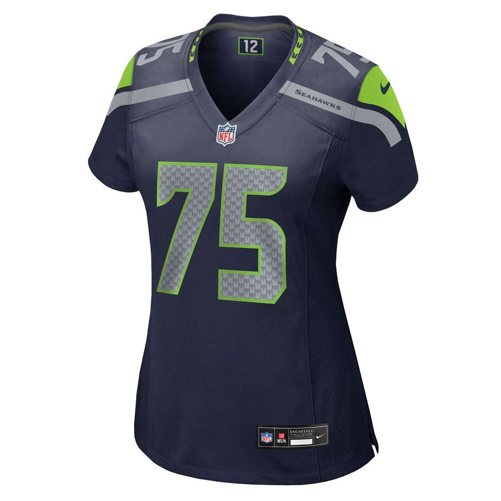Women's Nike Seattle Seahawks Anthony Bradford College Navy Team Game NFL Jersey