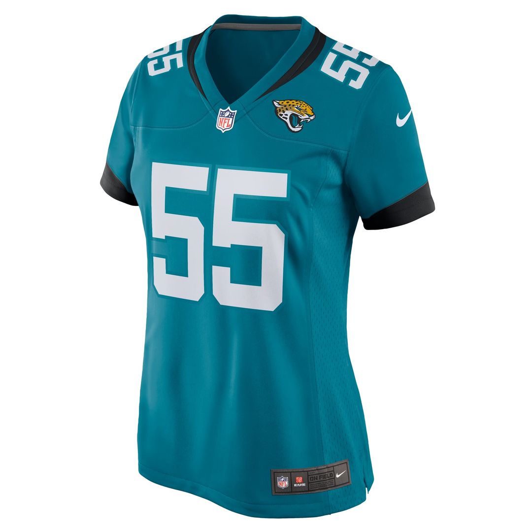 Women's Nike Jacksonville Jaguars Dequan Jackson Teal Game NFL Jersey