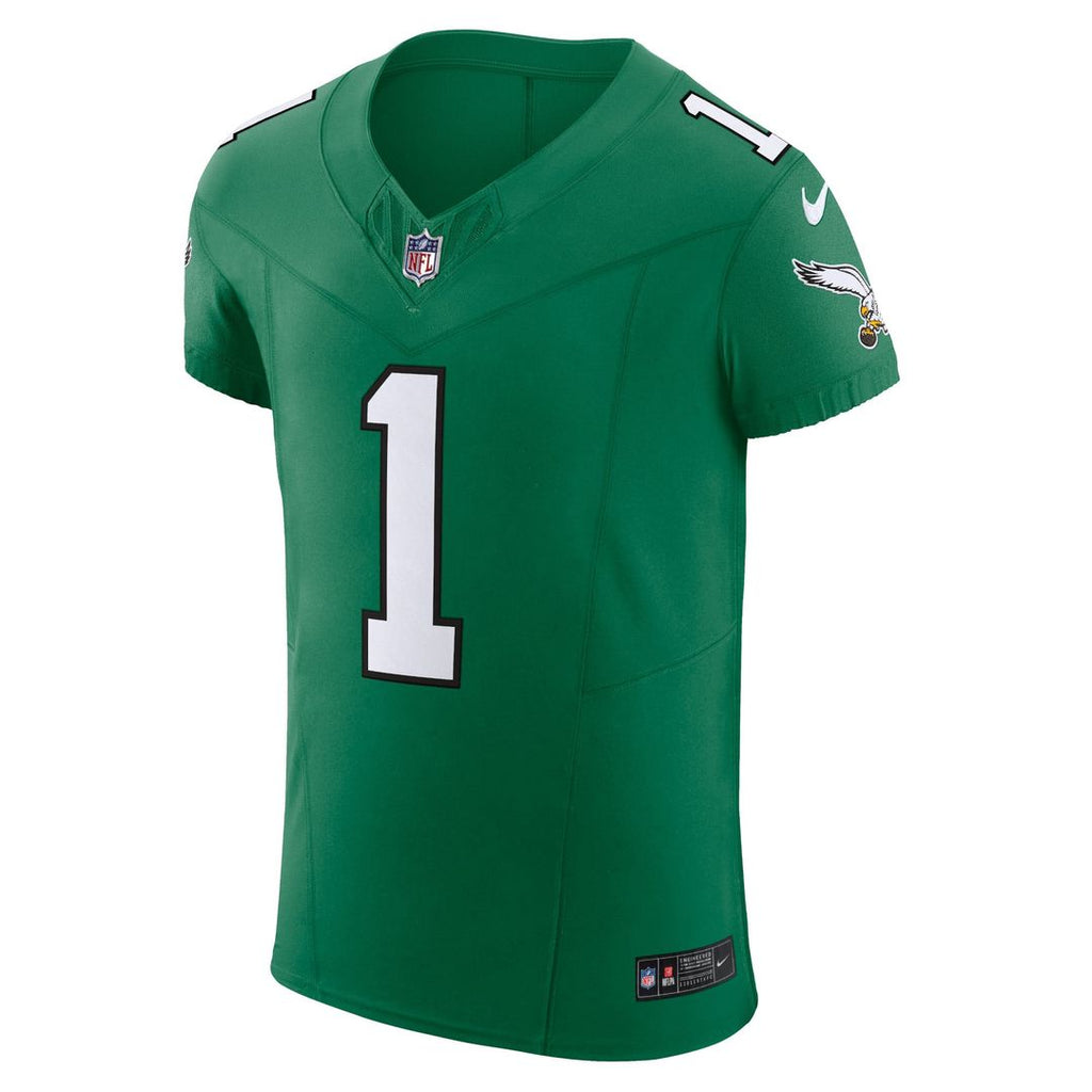 Men's Nike Philadelphia Eagles Jalen Hurts Kelly Green 2nd Alternate Vapor F.U.S.E. Elite NFL Jersey