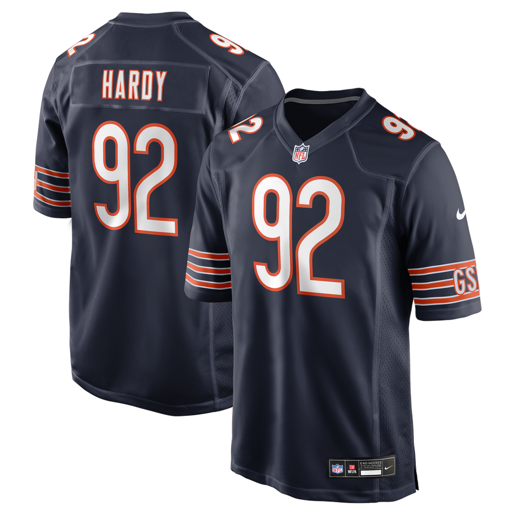 Men's Nike Chicago Bears Daniel Hardy Navy Team Game NFL Jersey