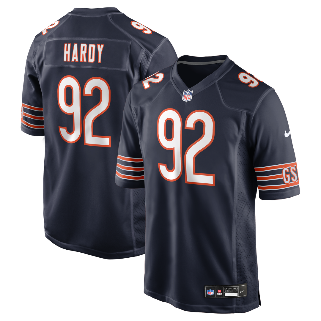 Men's Nike Chicago Bears Daniel Hardy Navy Team Game NFL Jersey