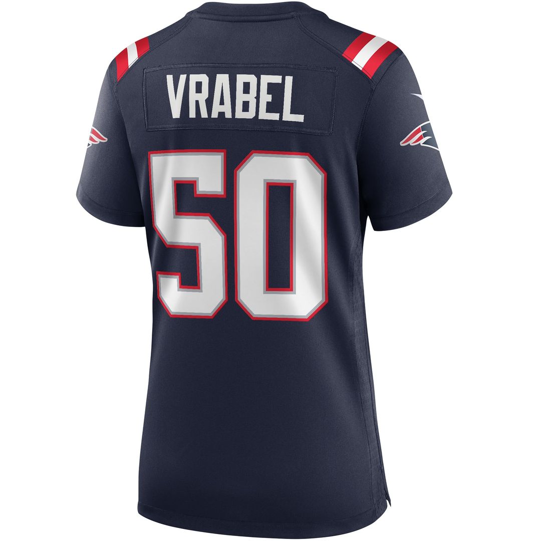 Women's Nike New England Patriots Mike Vrabel Red Retired Game NFL Jersey