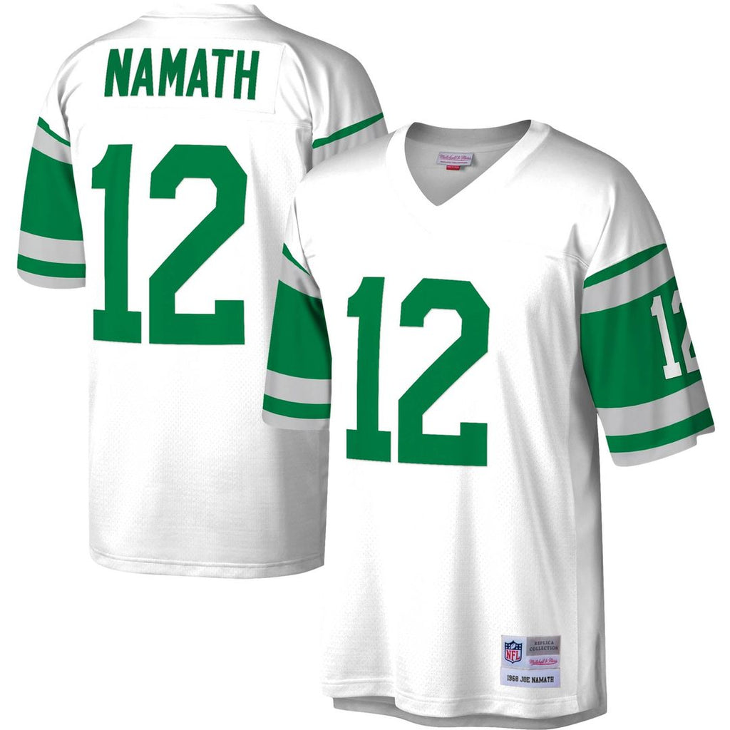 Men's Mitchell & Ness New York Jets Joe Namath White Legacy Replica NFL Jersey
