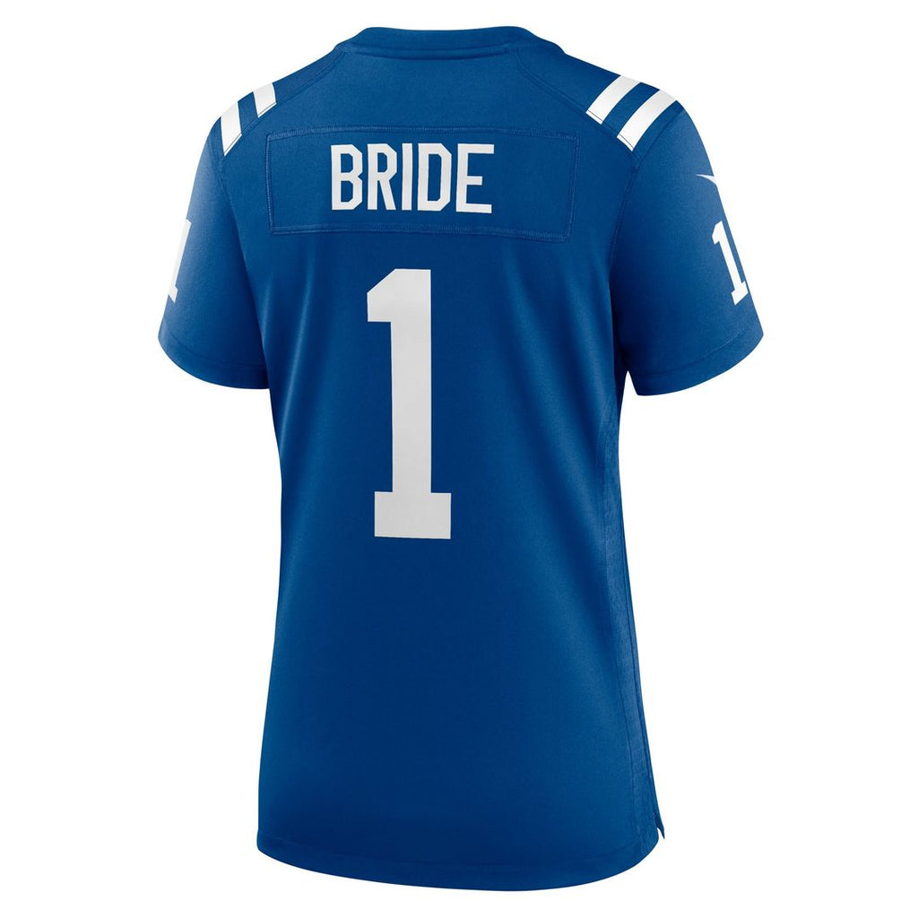 Women's Nike Indianapolis Colts Number 1 Bride Royal Game NFL Jersey