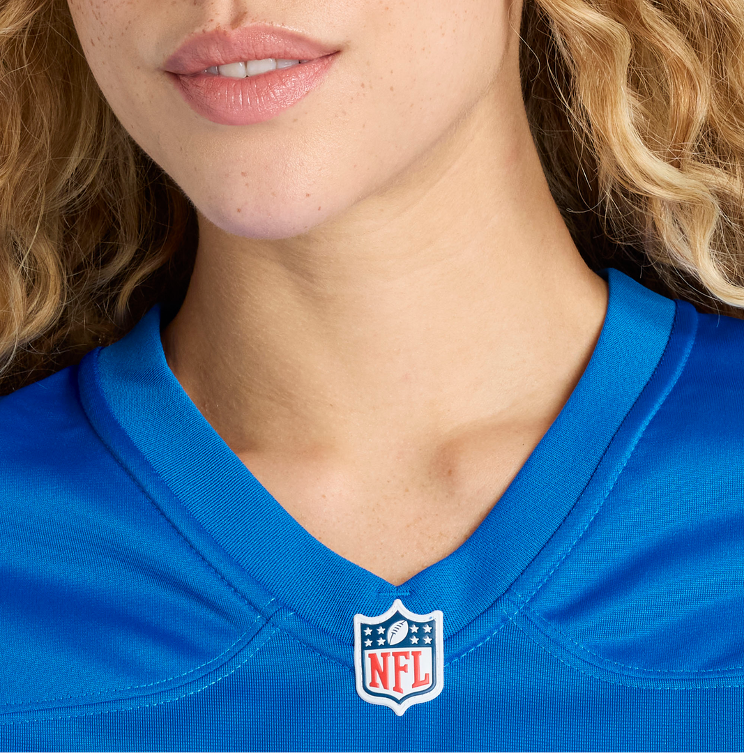 Women's Nike Detroit Lions Malik Cunningham Blue Team Game NFL Jersey