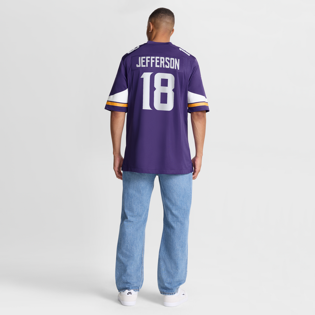 Men's Nike Minnesota Vikings Justin Jefferson White Game Player NFL Jersey