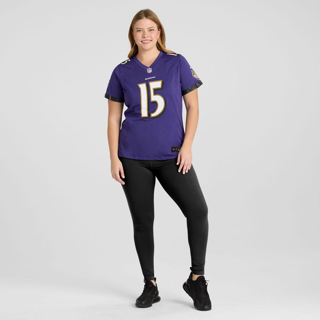 Women's Nike Baltimore Ravens Cooper Rush Purple Team Game NFL Jersey