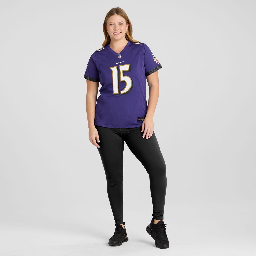 Women's Nike Baltimore Ravens Cooper Rush Purple Team Game NFL Jersey
