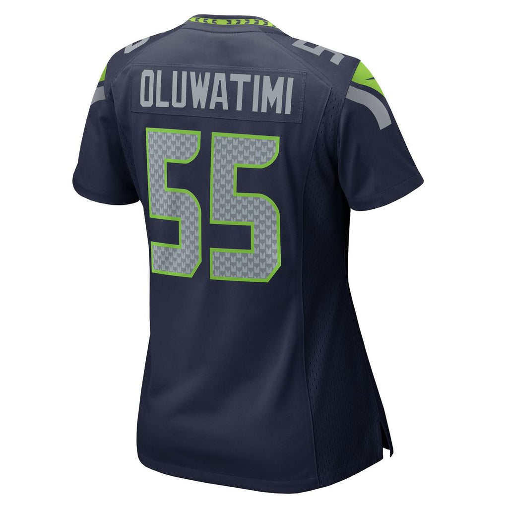 Women's Nike Seattle Seahawks Olu Oluwatimi College Navy Team Game NFL Jersey