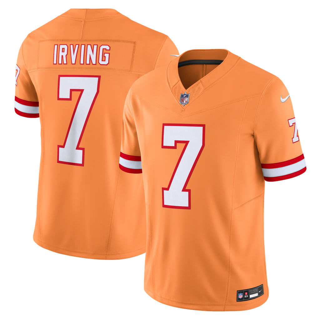 Men's Nike Tampa Bay Buccaneers Bucky Irving Orange Alternate 2 Throwback Vapor F.U.S.E. Limited NFL Jersey