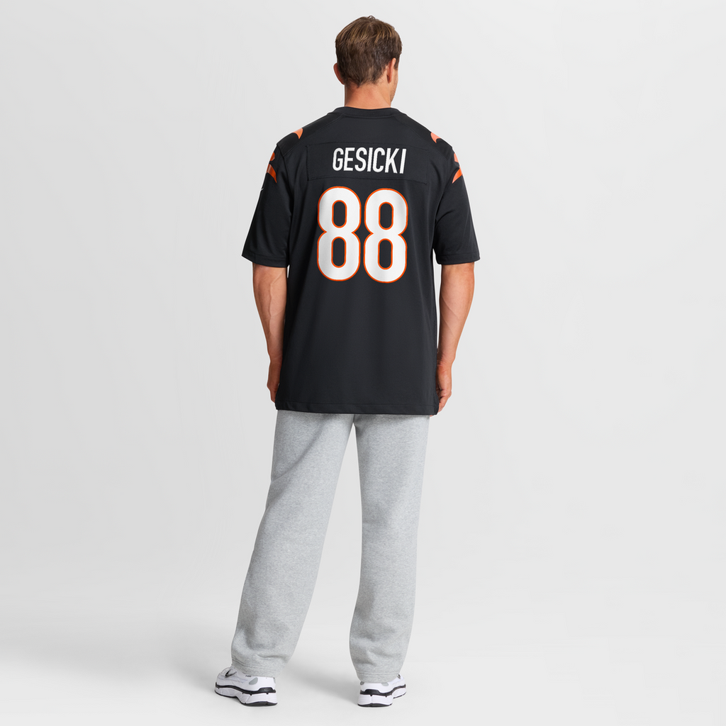 Men's Nike Cincinnati Bengals Mike Gesicki Black Game NFL Jersey