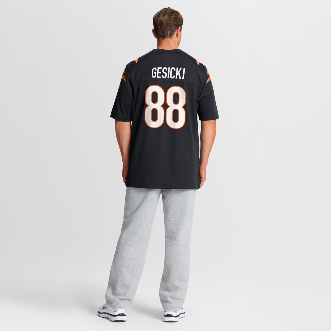Men's Nike Cincinnati Bengals Mike Gesicki Black Game NFL Jersey
