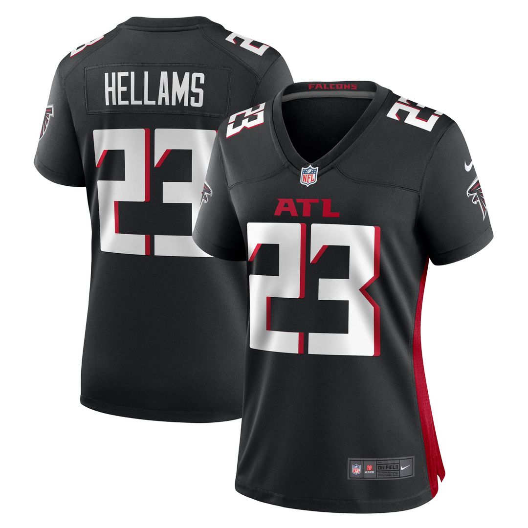 Women's Nike Atlanta Falcons DeMarcco Hellams Black Game NFL Jersey