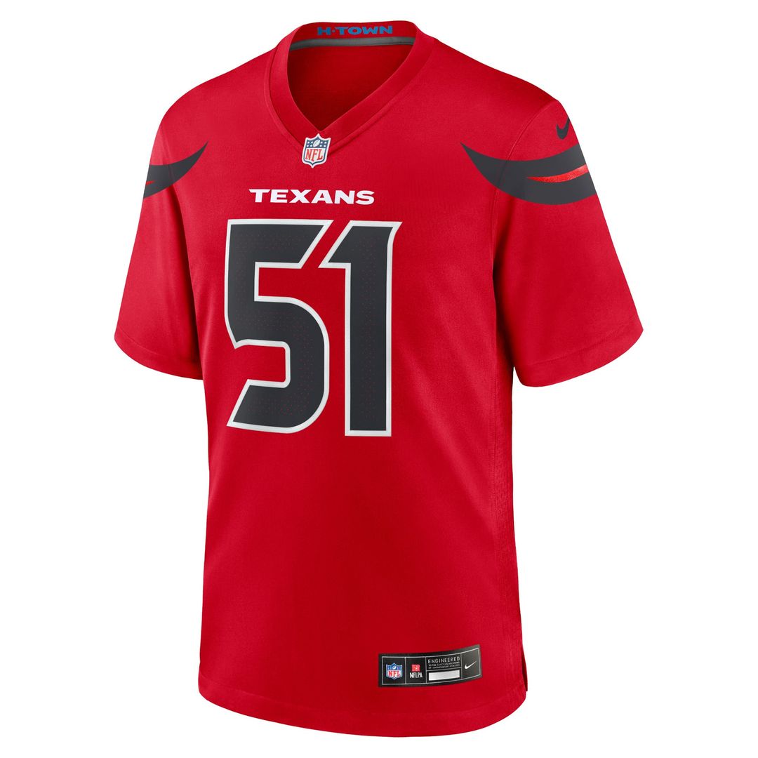 Men's Nike Houston Texans Will Anderson Jr. Red Alternate Game NFL Jersey