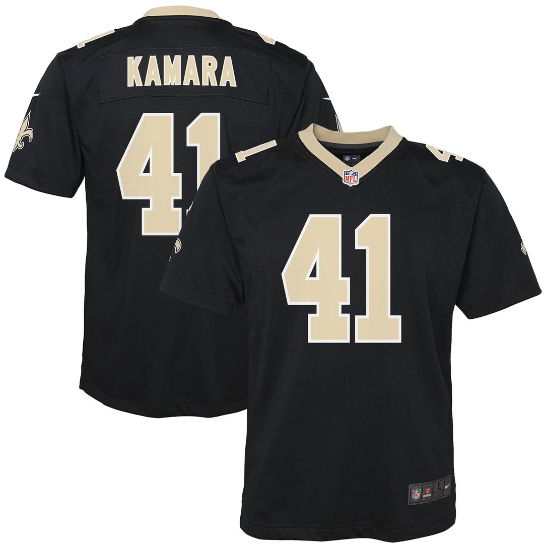 Youth Nike New Orleans Saints Alvin Kamara Gold Gameday Golds Alternate Game Player NFL Jersey