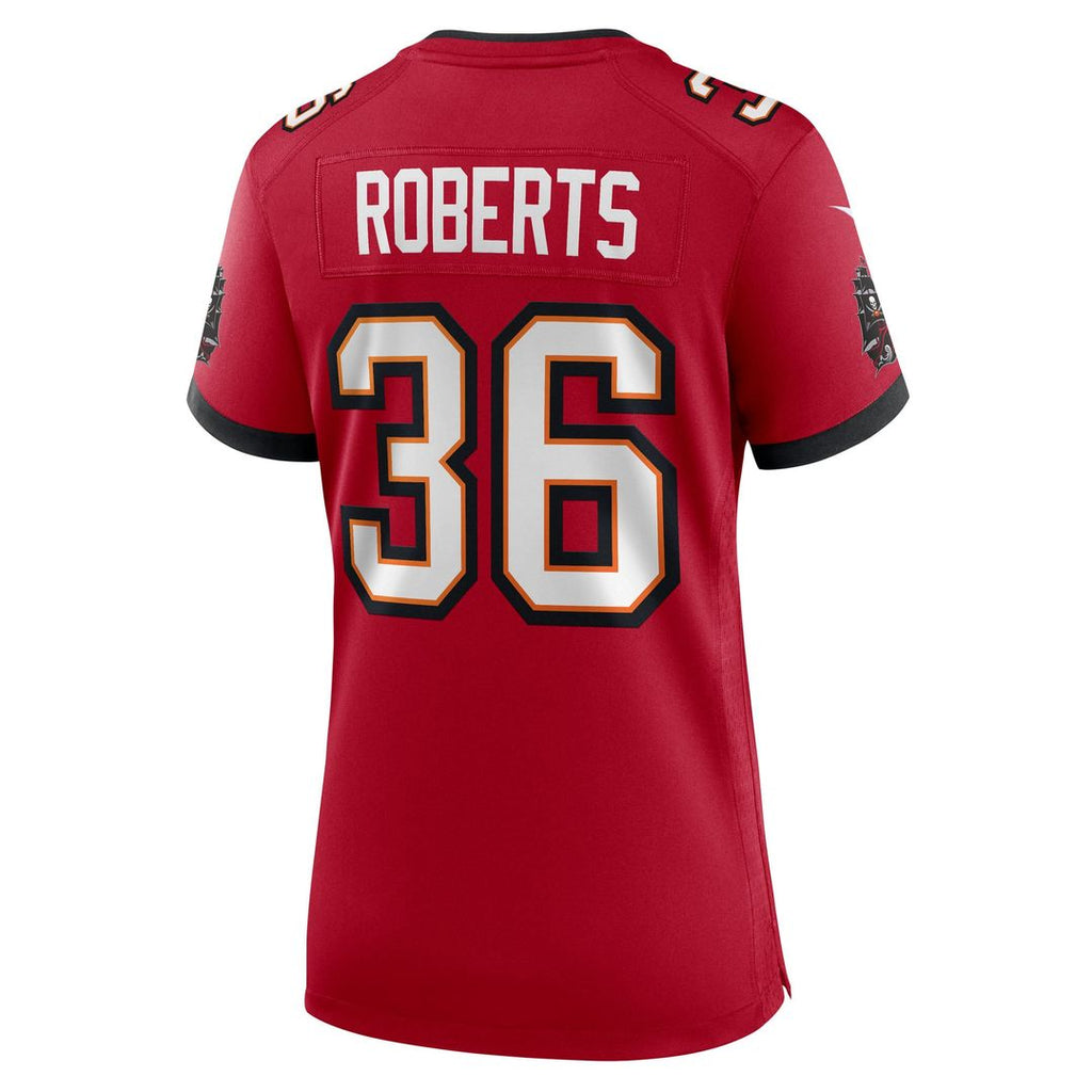 Women's Nike Tampa Bay Buccaneers JJ Roberts Red Team Game NFL Jersey