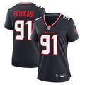 Women's Nike Houston Texans Folorunso Fatukasi Navy Team Game NFL Jersey