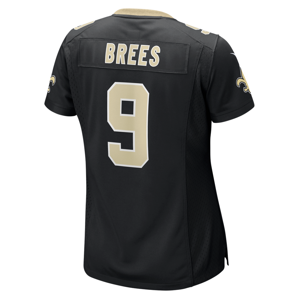 Women's Nike New Orleans Saints Drew Brees Black Team Game NFL Jersey