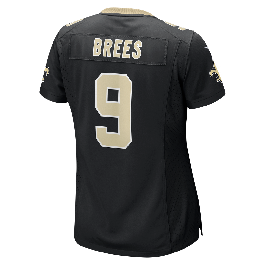 Women's Nike New Orleans Saints Drew Brees Black Team Game NFL Jersey