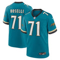Men's Nike Jacksonville Jaguars Tony Boselli Teal Prowler Throwback Retired Player Game NFL Jersey