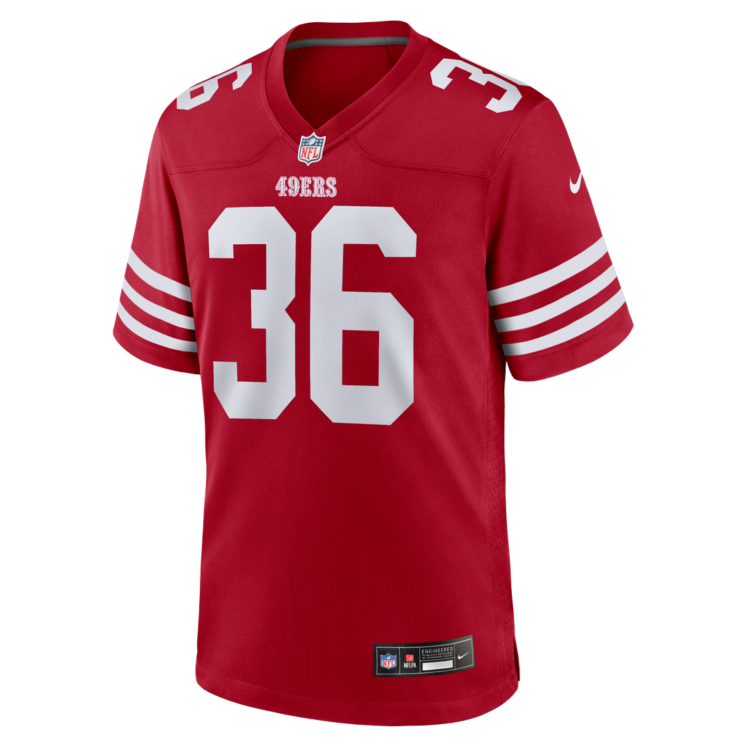 Men's Nike San Francisco 49ers Marques Sigle Scarlet Team Game NFL Jersey