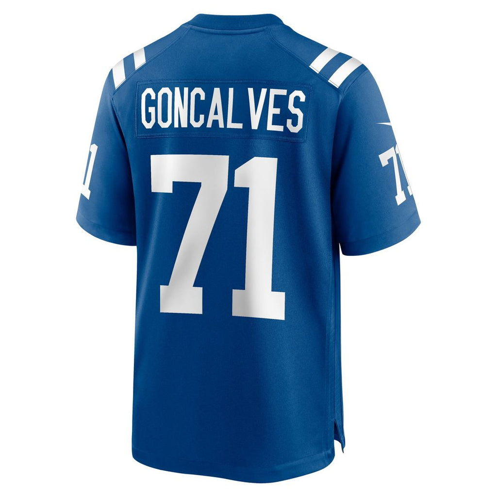 Men's Nike Indianapolis Colts Matt Goncalves Royal Game NFL Jersey