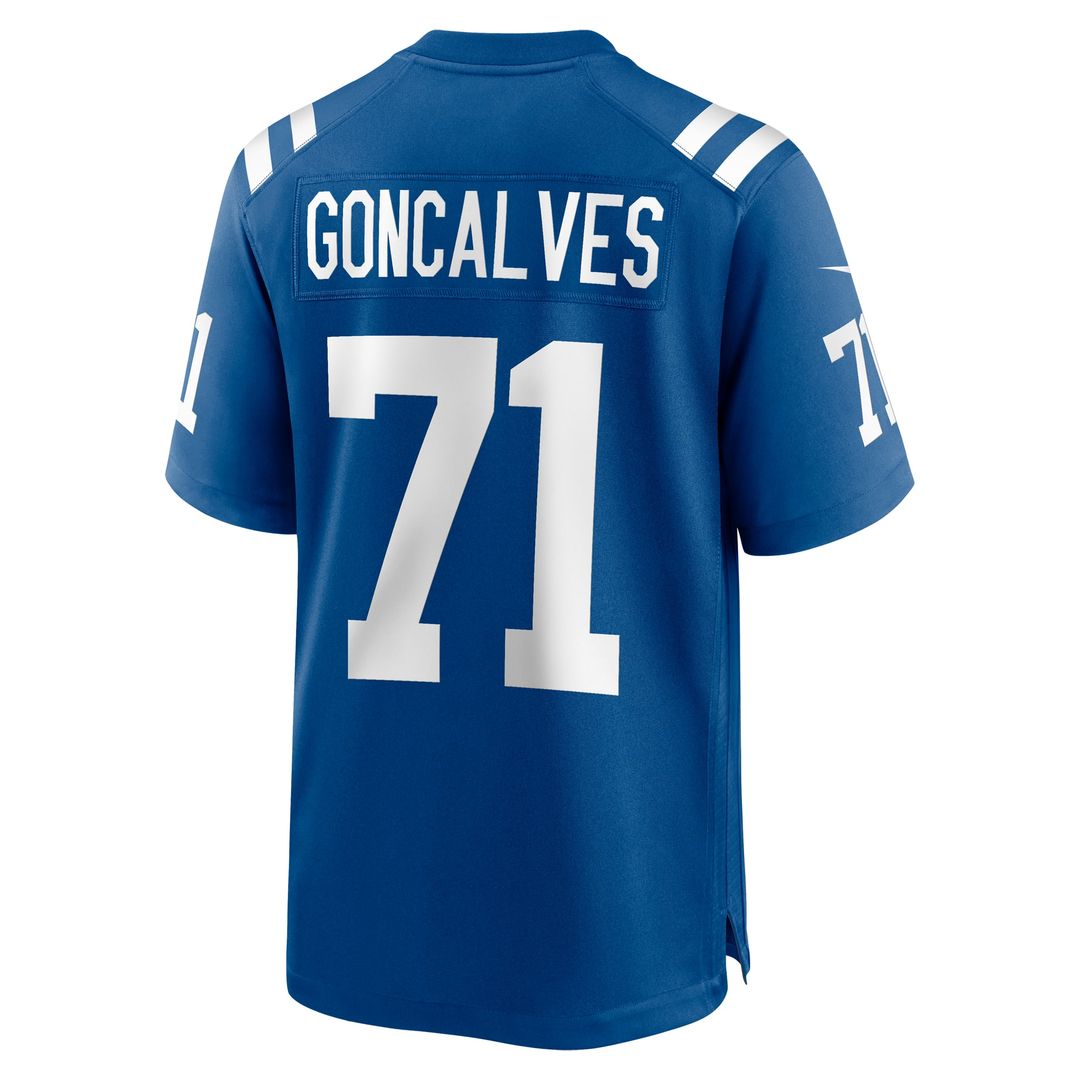 Men's Nike Indianapolis Colts Matt Goncalves Royal Game NFL Jersey