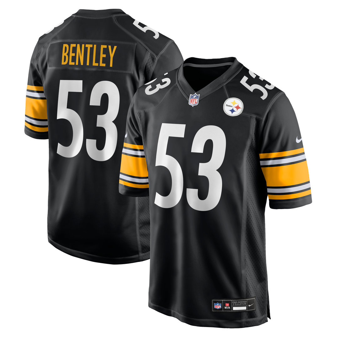Men's Nike Pittsburgh Steelers JaWhaun Bentley Black Team Game NFL Jersey