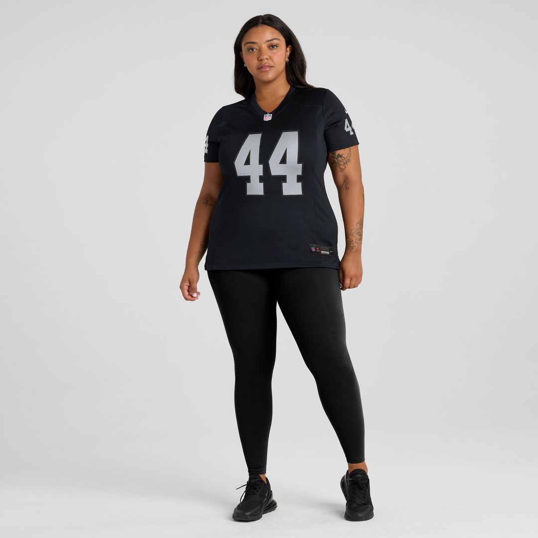 Women's Nike Las Vegas Raiders Tommy Eichenberg Black Team Game NFL Jersey