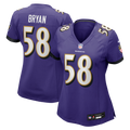 Women's Nike Baltimore Ravens Taven Bryan Purple Team Game NFL Jersey