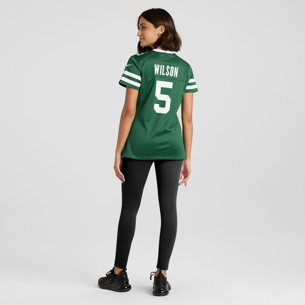 Women's Nike New York Jets Garrett Wilson Legacy White Game NFL Jersey