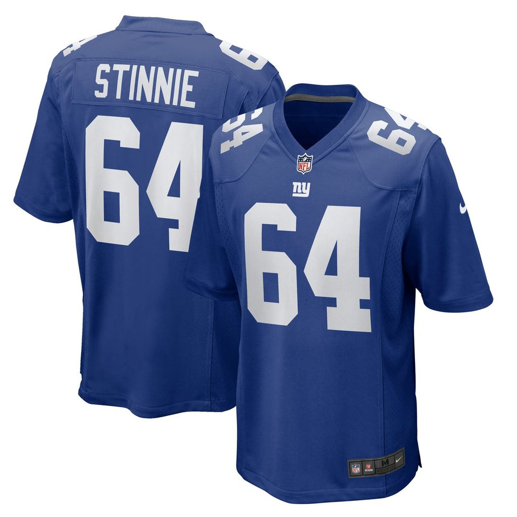 Men's Nike New York Giants Aaron Stinnie Royal Team Game NFL Jersey