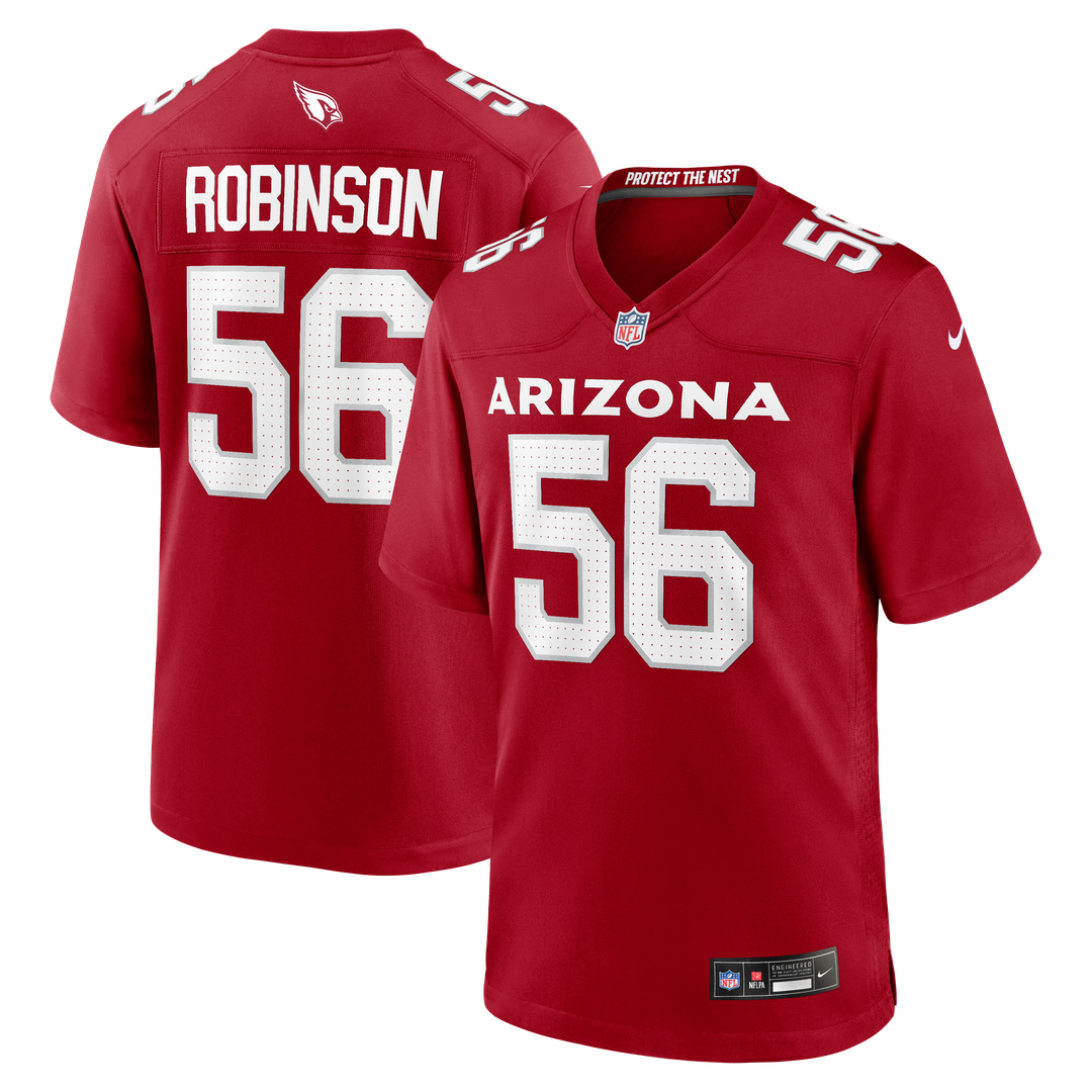Men's Nike Arizona Cardinals Darius Robinson Cardinal Team Game NFL Jersey