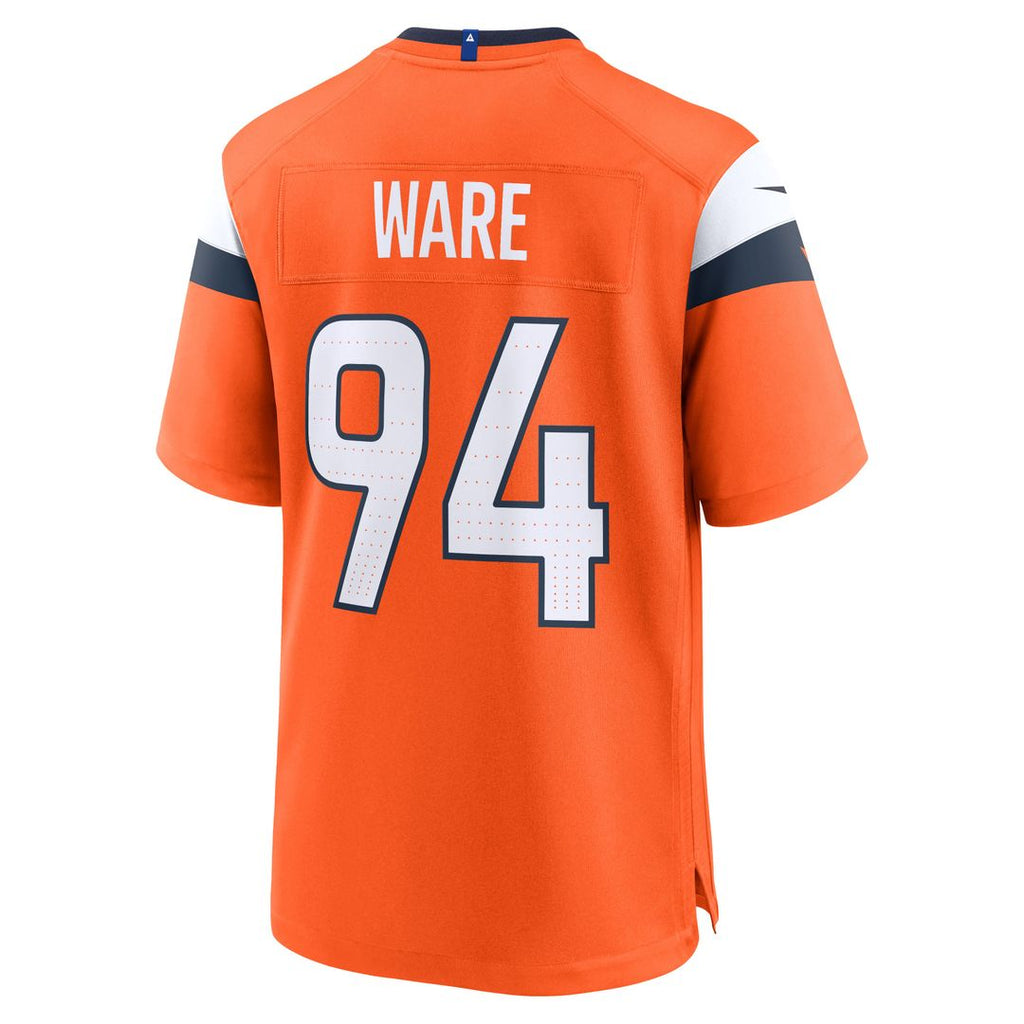Men's Nike Denver Broncos DeMarcus Ware Orange Team Retired Game NFL Jersey