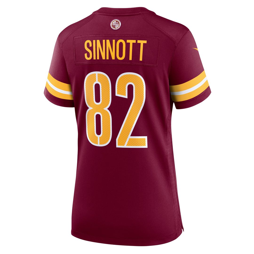 Women's Nike Washington Commanders Ben Sinnott Burgundy Team Game NFL Jersey
